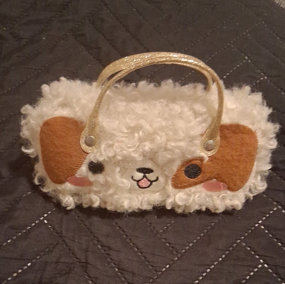 Cute Furry Dog Face Handbag